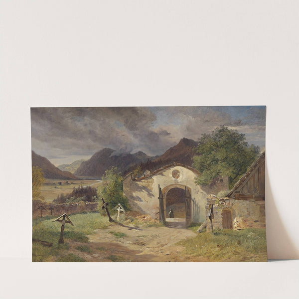 Friedhof im Salzkammergut by Franz Xaver Reinhold