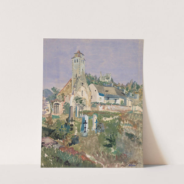 Friedhof in Dürnstein by Oskar Laske