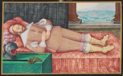 Friedrich Graf von Solms auf dem Totenbett
