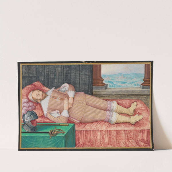 Friedrich Graf von Solms auf dem Totenbett by Friedrich Brentel