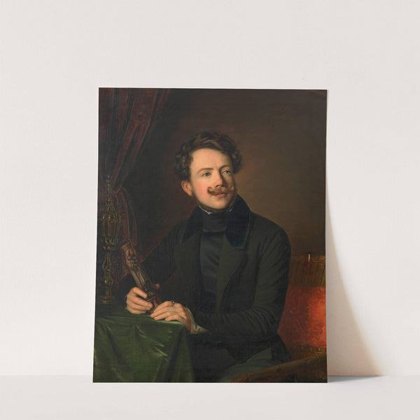 Friedrich Otto von Leber, Altertumsforscher und Schriftsteller (1836) by Anton Einsle