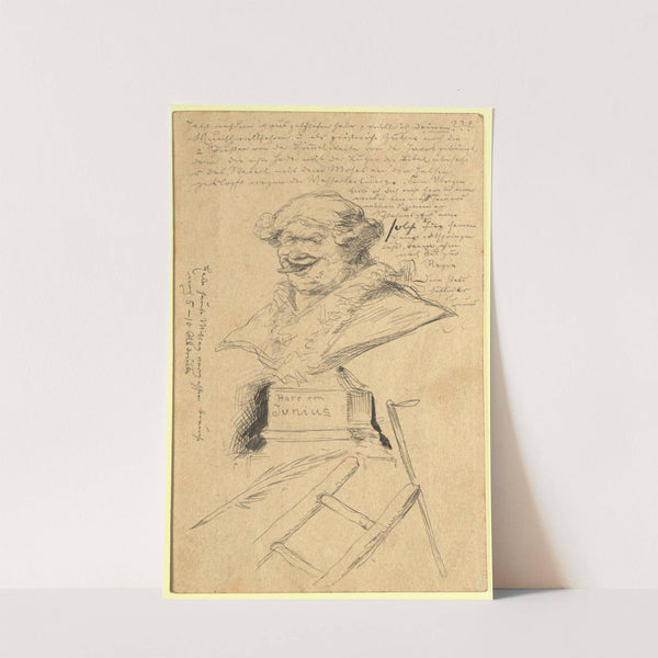 Friedrich Stern (Herr von Junius), satirische Zeichnung (1881) by Ernst Juch