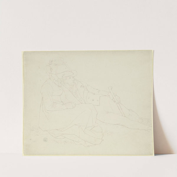 Friedrich Wenner und seine Frau Christine (Taunusreise) (1811) by Peter von Cornelius