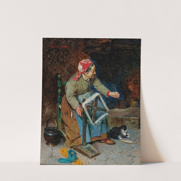 Friendly Assistance at the Spinning Wheel by Pietro Torrini