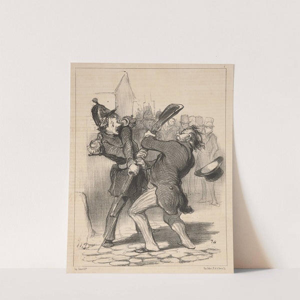 Friends of the Peace – Result of Speech of Coquerel (1849) by Honoré Daumier