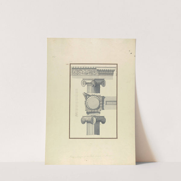 Frieze and Capital of the Ionic Temple at Toreh by Giovanni Battista Borra