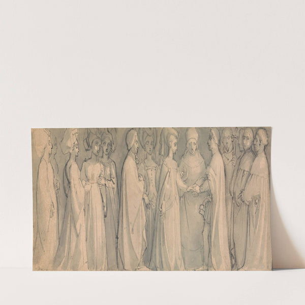 Frieze of a Medieval Wedding by Thomas Stothard