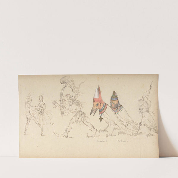 Frieze of Figures and Birds (19th century) by Rev. Geoffrey Liddell Johnstone