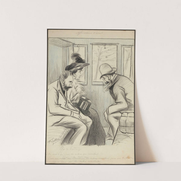 Frissons d’avril – Effet de printemps. On dirait que c’est les arbres qui marchent by Fernand Louis Gottlob