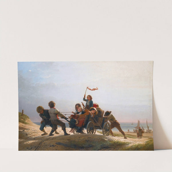 Fröhliche morgenfahrt (the return from fishing) by Johann Georg Meyer von Bremen