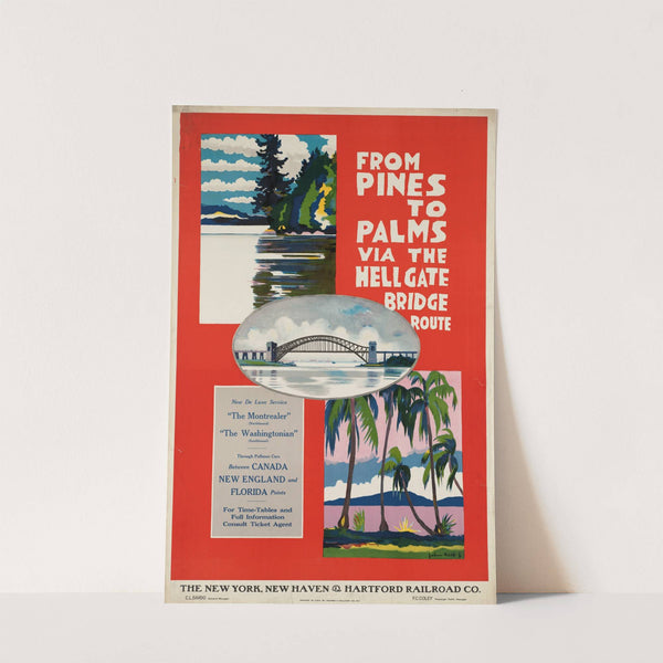 From pines to palms via the Hellgate Bridge route (1924) by John Held, Jr.
