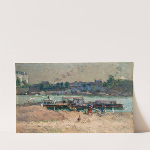 From the Banks of the Seine (1886) by Albert Lebourg