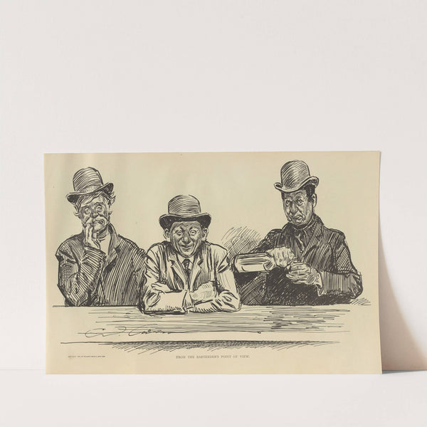 From the bartender’s point of view (1900-1905) by Charles Dana Gibson