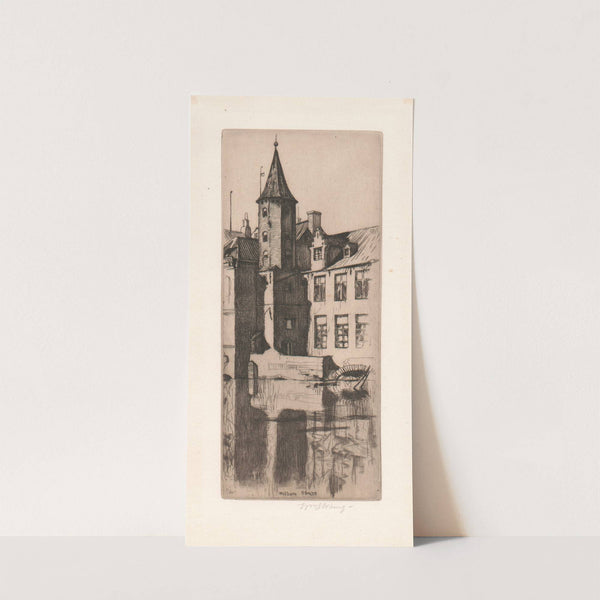 From the Flemish Set; Quay of the Rosary, Bruges by William Strang