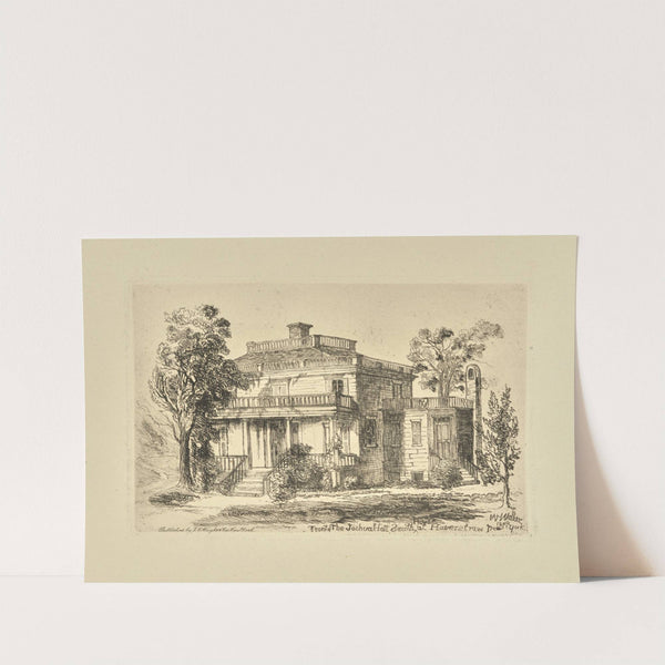 Front of the Joshua Hett Smith House at Haverstraw New York. (1890) by William Henry Wallace