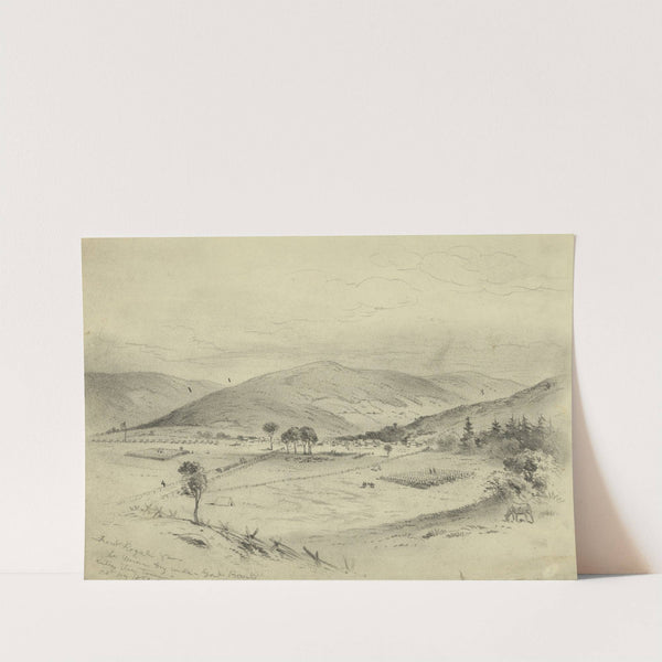 Front Royal Va.-The Union Army under Banks entering the town by Edwin Forbes