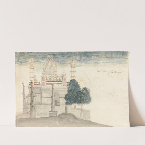 Front View of Bhuleshwar Temple by Gangaram Chintaman Tambat