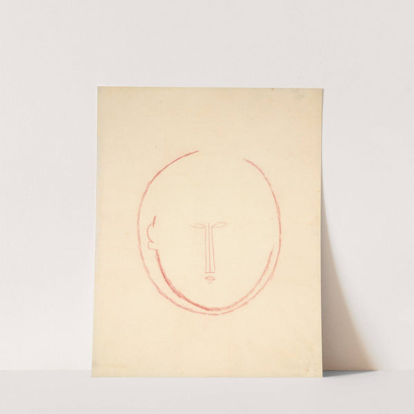 Frontaler runder Kopf (1914-15) by Amedeo Modigliani