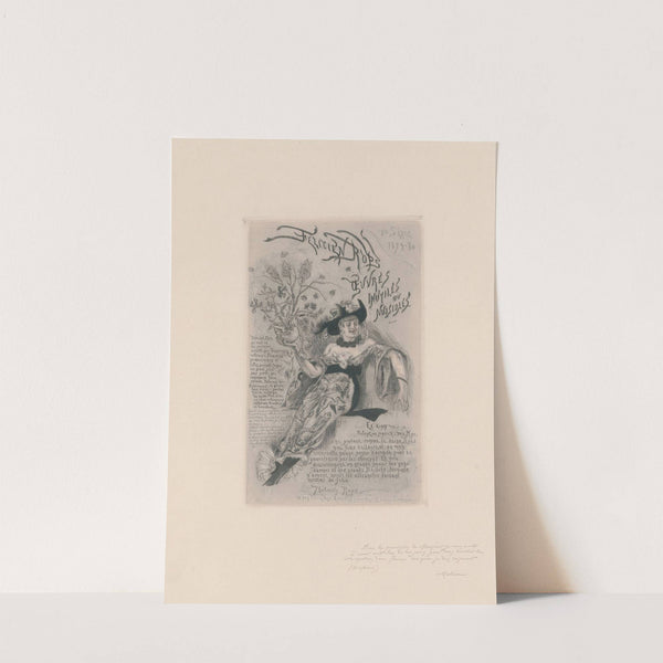 Frontispice des Oeuvres inutiles et nuisibles (1879-1900) by Félicien Rops