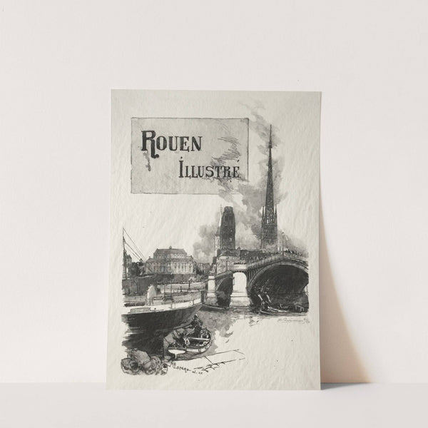 Frontispiece de Rouen Illustré (1896) by Auguste Louis Lepère