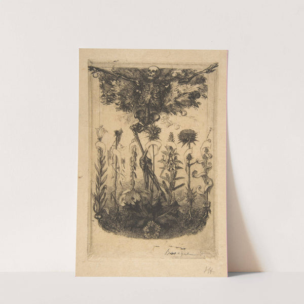 Frontispiece for ‘Les Fleurs du Mal’ (1857) by Félix Bracquemond