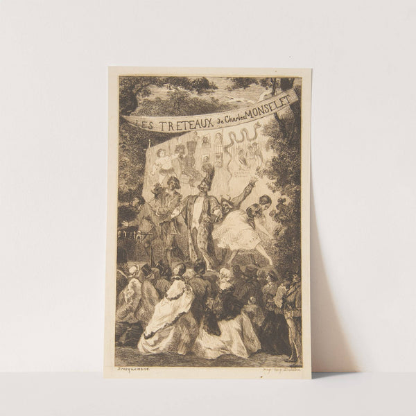Frontispiece for ‘Les Tréteaux de Monselet’ (1859) by Félix Bracquemond