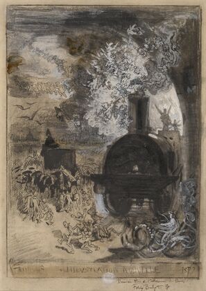 Frontispiece for L’Illustration Nouvelle – The Burial of the Burin