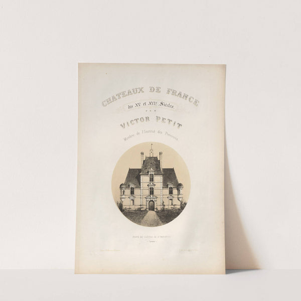 Frontispiece, Porte du Château de St Manvieux (Calvados) (1860) by Victor Petit