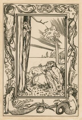 Frontispiece to act 1 of Bell’s edition of The tempest (1900)