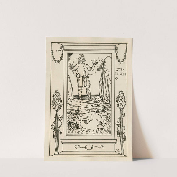 Frontispiece to act 2 of The tempest (1900) by Robert Anning Bell