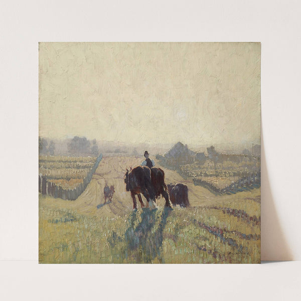 Frosty sunrise by Elioth Gruner