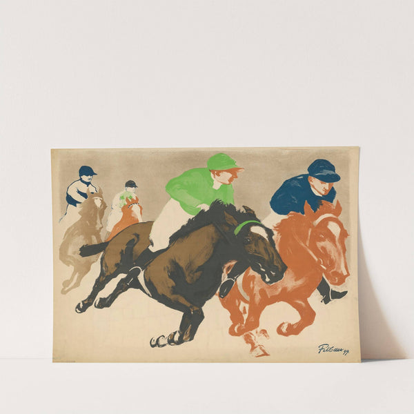 Frühjahrs-Rennen (1899) by Max Feldbauer