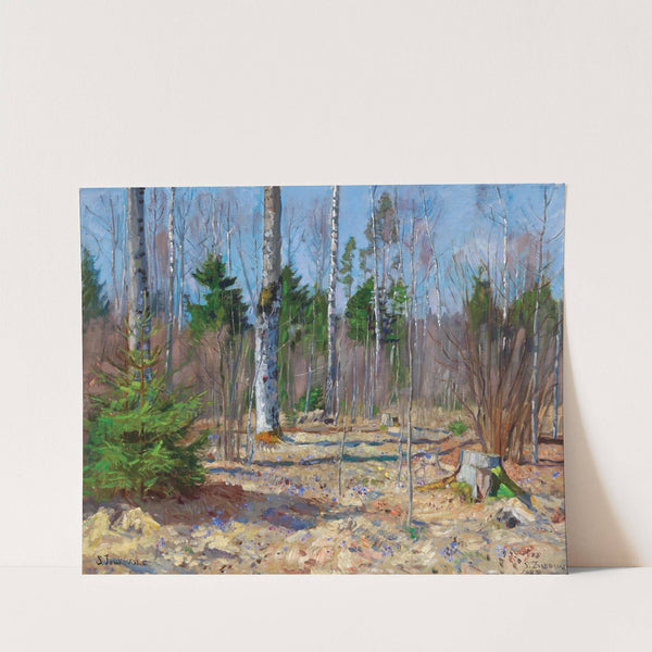 Frühlingstag am Waldrand by Stanislaw Zukowski