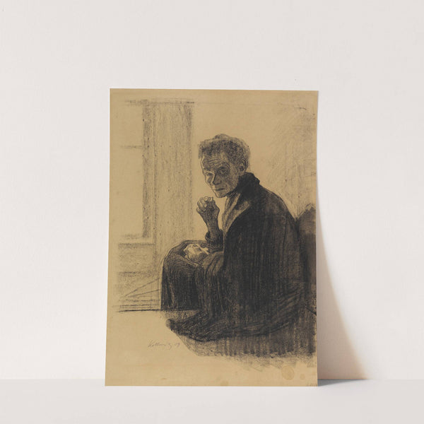 Frühstück auf der Treppe (1909) by Käthe Kollwitz