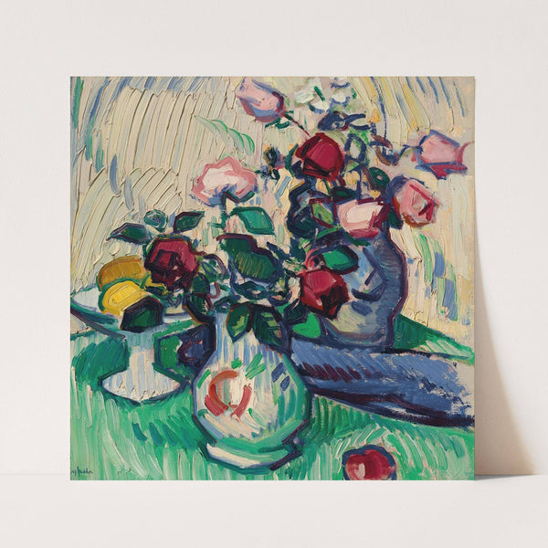 Fruit and Roses on a Table Top (circa 1912) by Samuel John Peploe