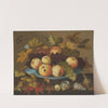 Fruit in a wan-li porcelain dish on a table (1625) by Balthasar van der Ast