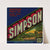 Fruit Label for Simpson – Blue (1930-1950)