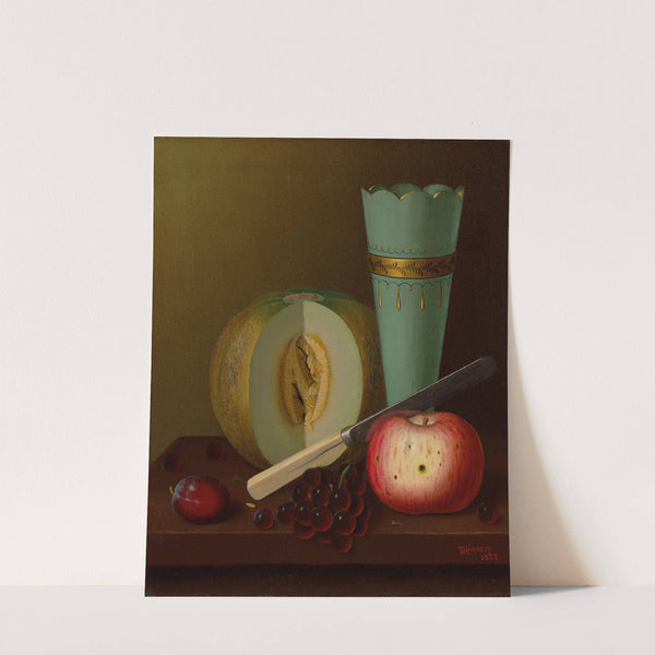 Fruit Pieces (1877) by William Michael Harnett