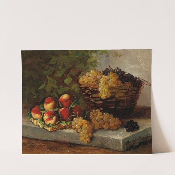 Fruit Still Life by Arthur-Alfred Brunel de Neuville