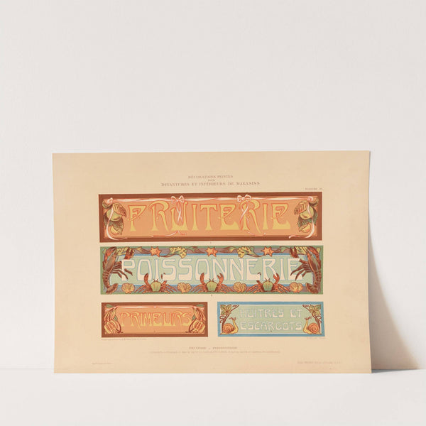 Fruiterie et Poissonnerie (1905) by Henry Guédy