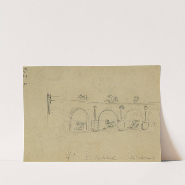 Ft. Monroe Gunnery by Alfred Rudolph Waud