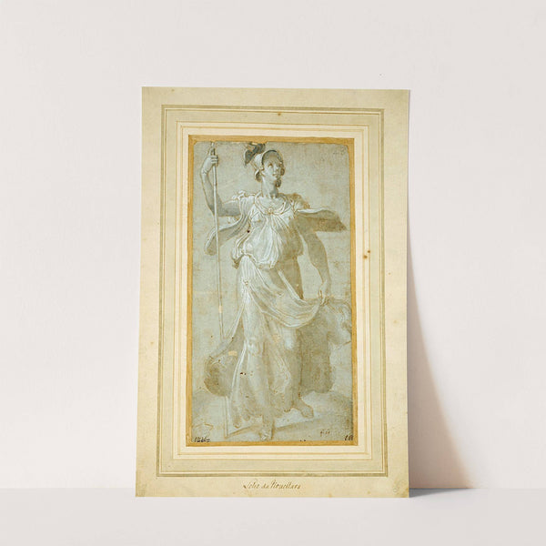 Full-Length Draped Figure of Woman by Circle of Federico Zuccaro