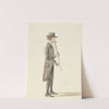 Full-length Figure of a Man Dressed in Black Holding a Walking Stick by Robert Frankland