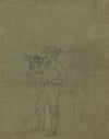 Full length portrait of a bugler