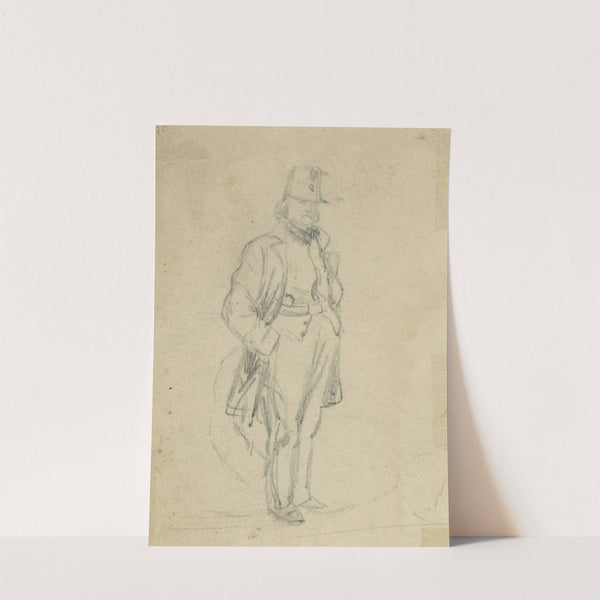 Full-length sketch of officer by Alfred Rudolph Waud