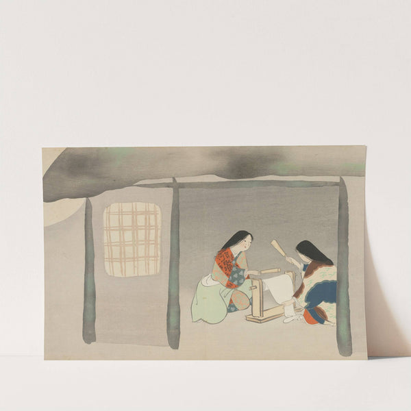 Fulling Silk (Uchiginu) (1909-1910) by Kamisaka Sekka