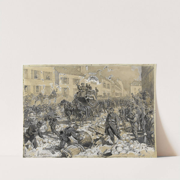 Funérailles de Charles Hugo (18 mars 1871) (1901-1903) by Daniel Urrabieta Vierge