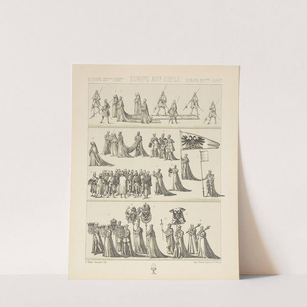 Funerailles d’un prince chevalier catholique (1876-1888) by Auguste Racinet