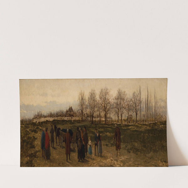 Funeral of a Pauper in Germany (1880) by Franciszek Streitt
