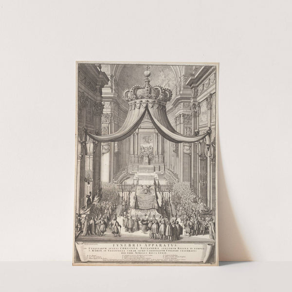 Funeral of Christina, Queen of Sweden (1689) by Nicolas Dorigny
